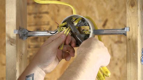 how to install electrical boxes on basement ceiling|ceiling fan outlet box installation.